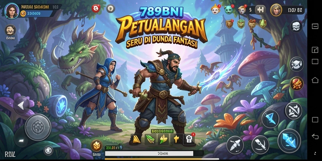 Tampilan gameplay mendebarkan dari game petualangan 789BNI.