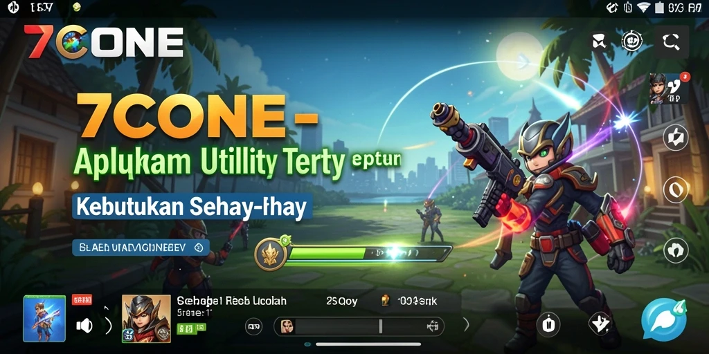 Tampilan utama aplikasi 7CONE dengan fitur-fitur Utility.