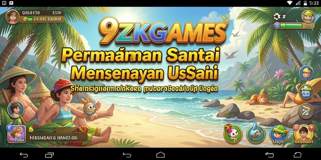 Tampilan gameplay 9ZKGAMES yang menarik dan penuh warna.