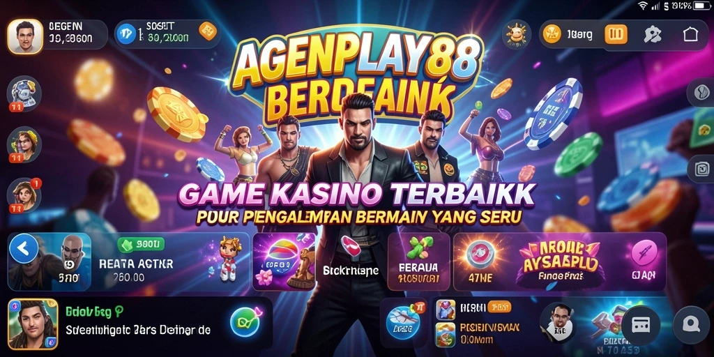 Tampilan screenshot utama AGENPLAY88 menampilkan gameplay Kasino yang menggembirakan.