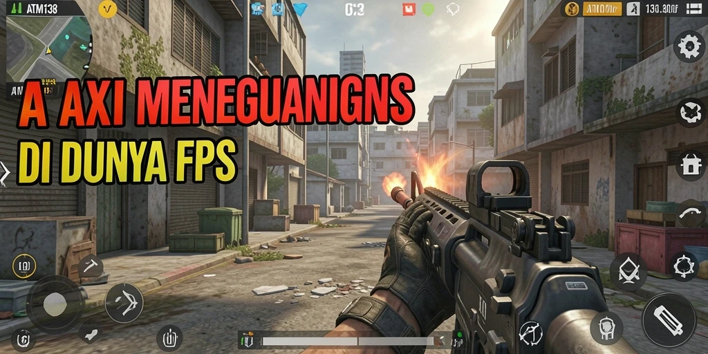 Tangkapan layar gameplay seru dari ATM138 saat bertempur di mode FPS.
