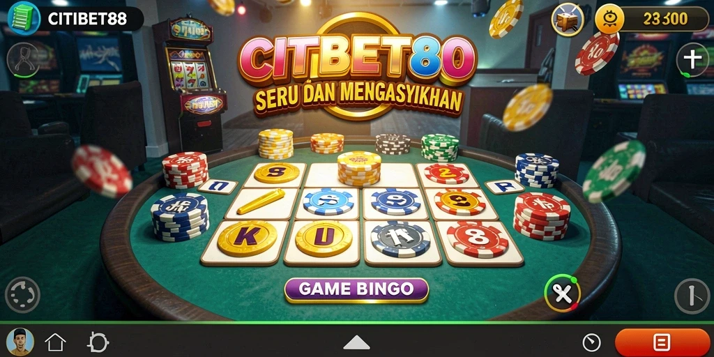 Screenshot dari gameplay seru Bingo di CITIBET88.