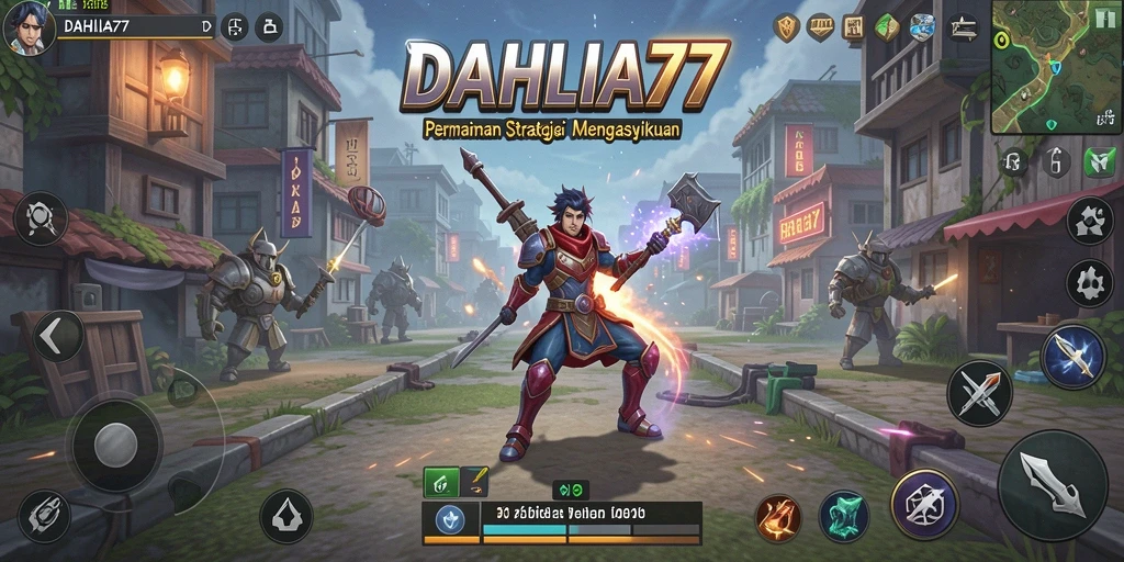 Screenshot DAHLIA77 menampilkan pertempuran strategis yang mendebarkan.