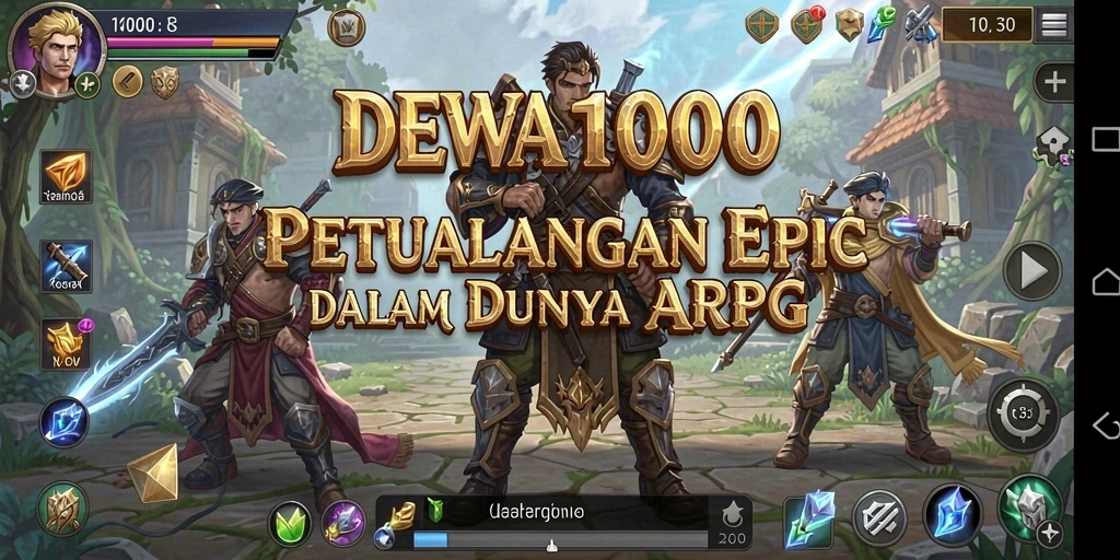 Tampilan seru dari gameplay DEWA1000 yang penuh aksi.