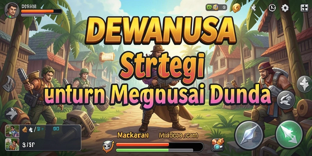 Tampilan gameplay DEWANUSA yang mendebarkan dan strategis.