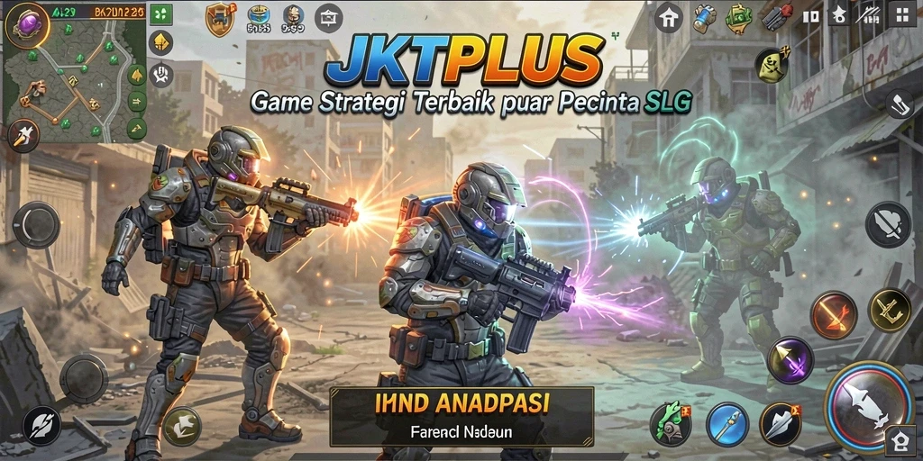 Screenshot gameplay menarik dari JKTPLUS dengan elemen strategi.
