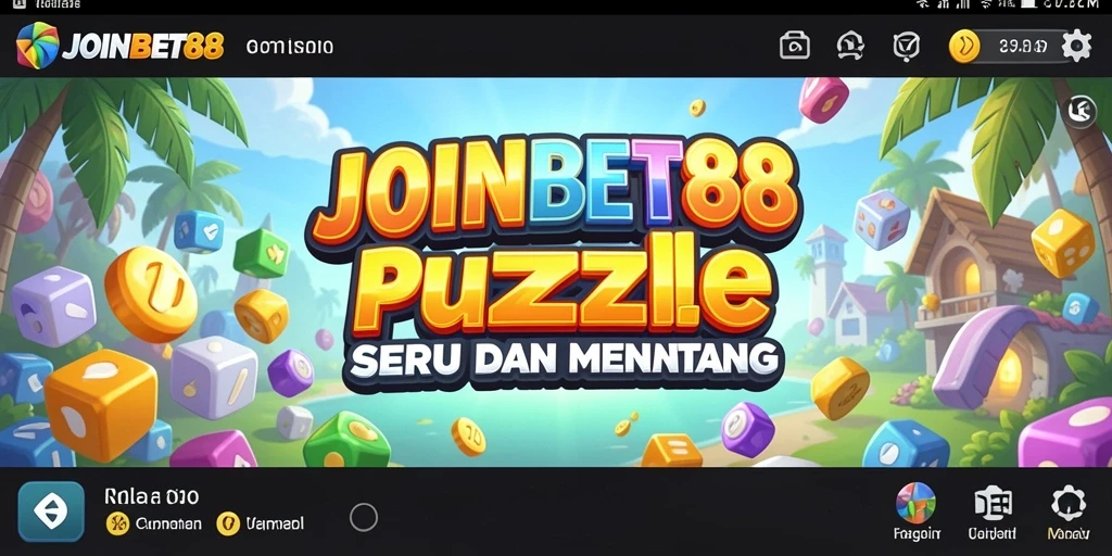 Tampilan utama JOINBET88 dengan gameplay Puzzle yang menarik.