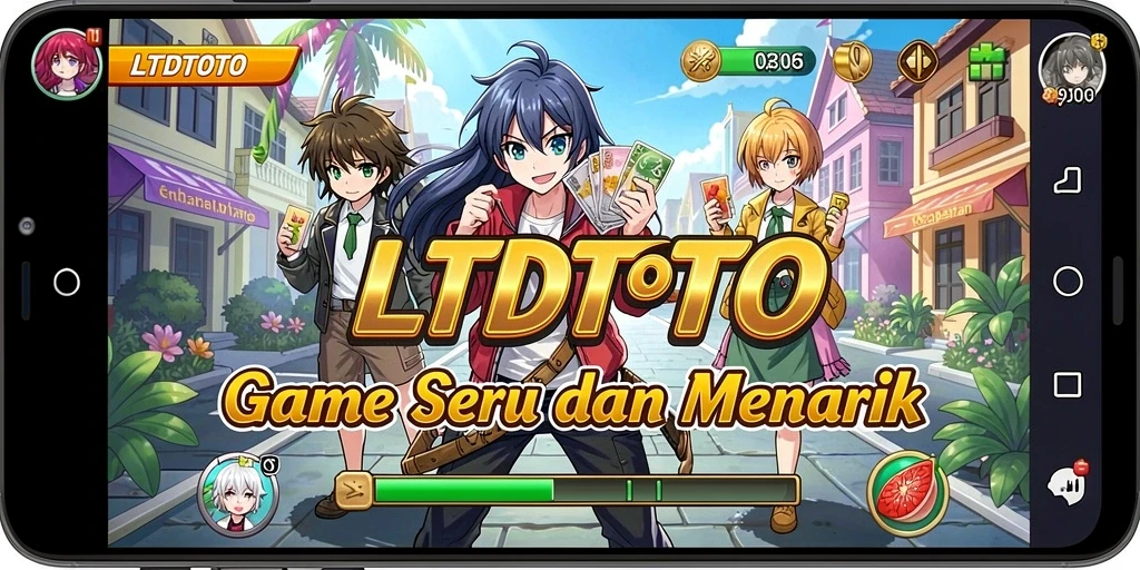 Tangkapan layar utama LTDTOTO menampilkan aksi seru dalam permainan Anime.