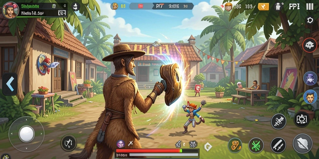 Tampilan menarik dari gameplay PP7 dengan elemen interaktif.