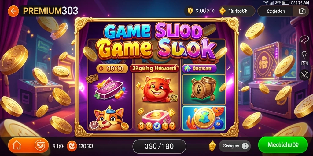 Gameplay menarik dari slot PREMIUM303 dengan berbagai tema.