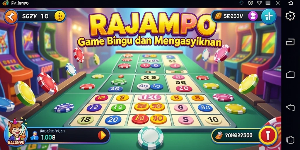 Tampilan gameplay Bingo yang seru di RAJAMPO.