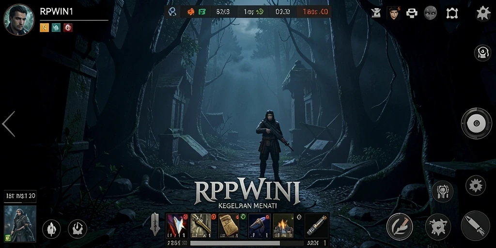Screenshot menampilkan suasana mencekam dalam gameplay Horror.