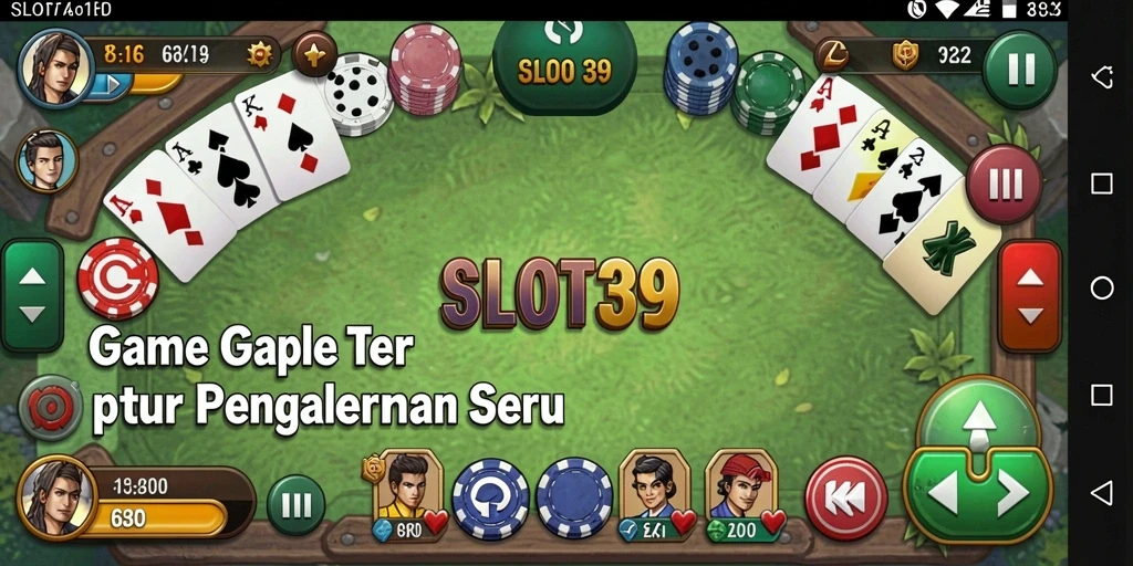 Tampilan gameplay seru dari game Gaple SLOT39.