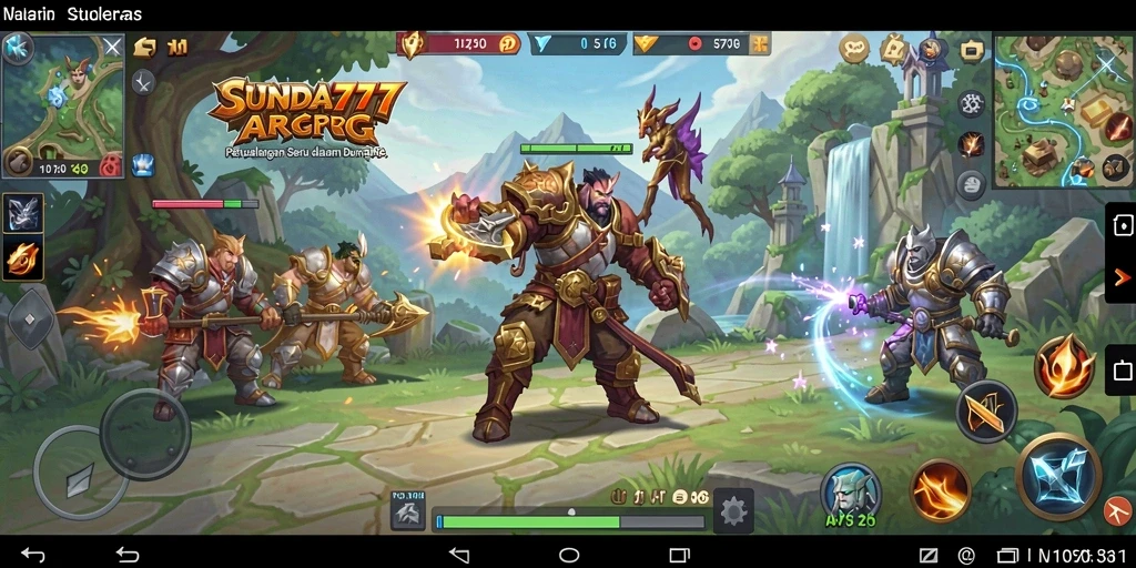 Screenshot SUNDA777 menampilkan aksi seru dalam gameplay ARPG yang menantang.