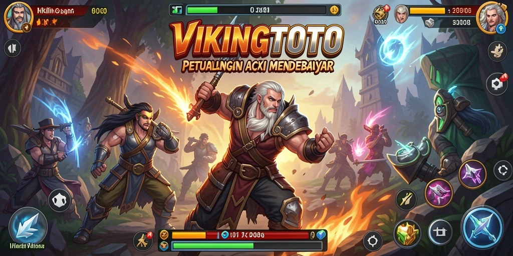 Tampilan gameplay aksi VIKINGTOTO yang mendebarkan.