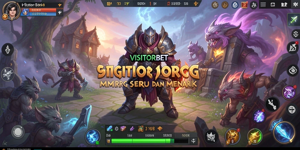 Tampilan gameplay menarik dari VISITORBET yang menampilkan pertempuran epik.
