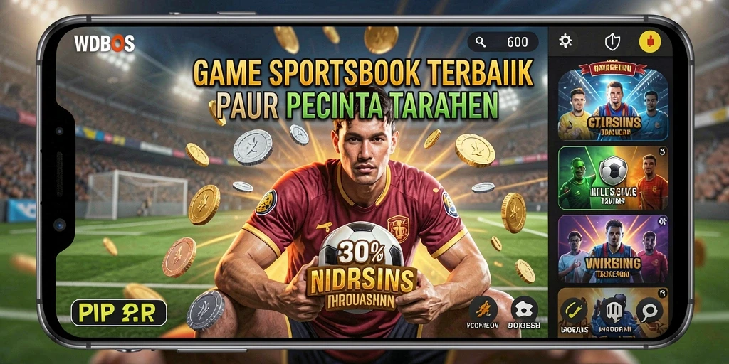 Tampilan antarmuka WDBOS saat pengguna memasang taruhan olahraga.