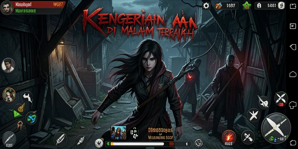 Tampilan gameplay menyeramkan WG87 yang menghadirkan kengerian teror.